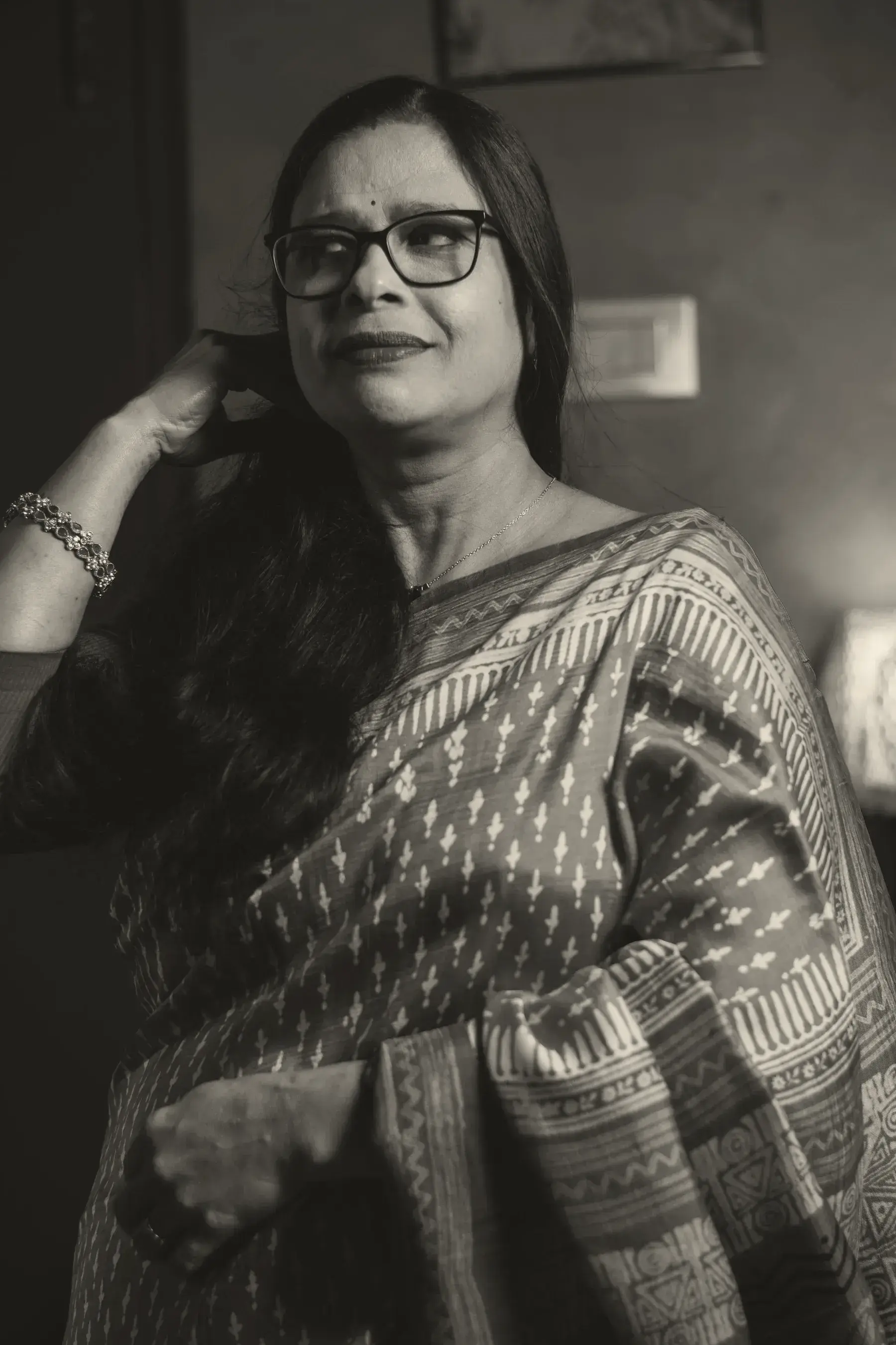 Rani Sambalpuri Ikat Silk Saree, drape and pallu